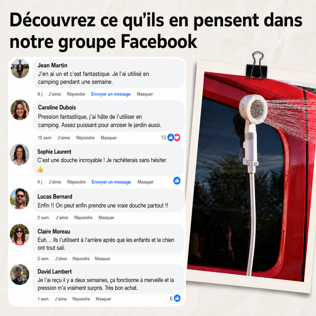 AquaNomade – Douche & Pompe à Eau Portable