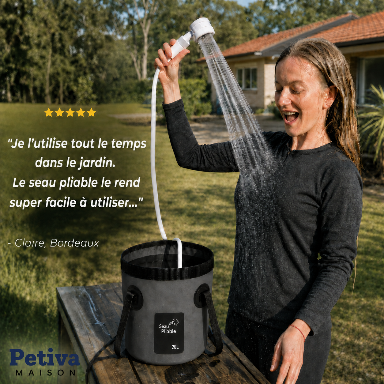AquaNomade – Douche & Pompe à Eau Portable