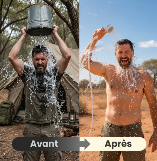 AquaNomade – Douche & Pompe à Eau Portable
